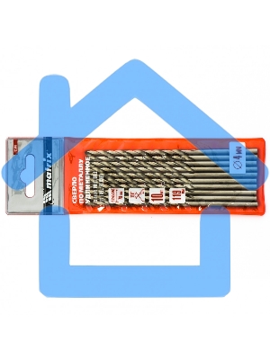 Сверло по металлу Matrix, 4 х 119 мм полированное, удл 10 шт 715040