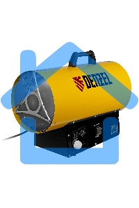 Газовая тепловая пушка GHG-15i, 15 кВт, цифровой термостат, пропан-бутан Denzel