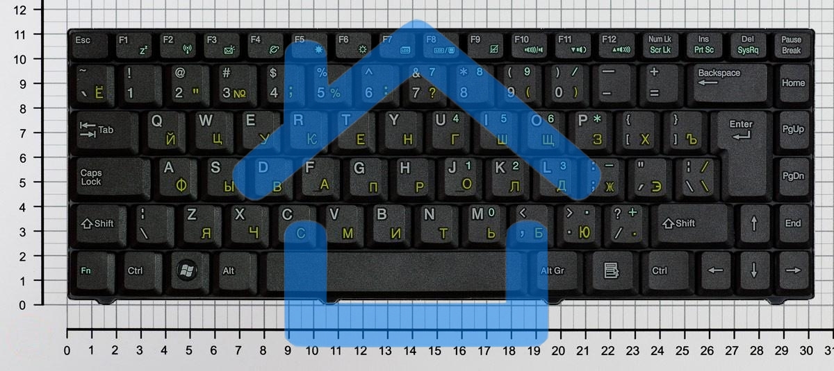 Клавиатура для ноутбука Asus C90 C90P C90S Z98 Z37 черная