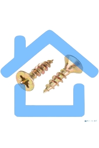 Саморез универсальный KRANZ 4х16, желтый цинк, короб (200 шт./уп.)