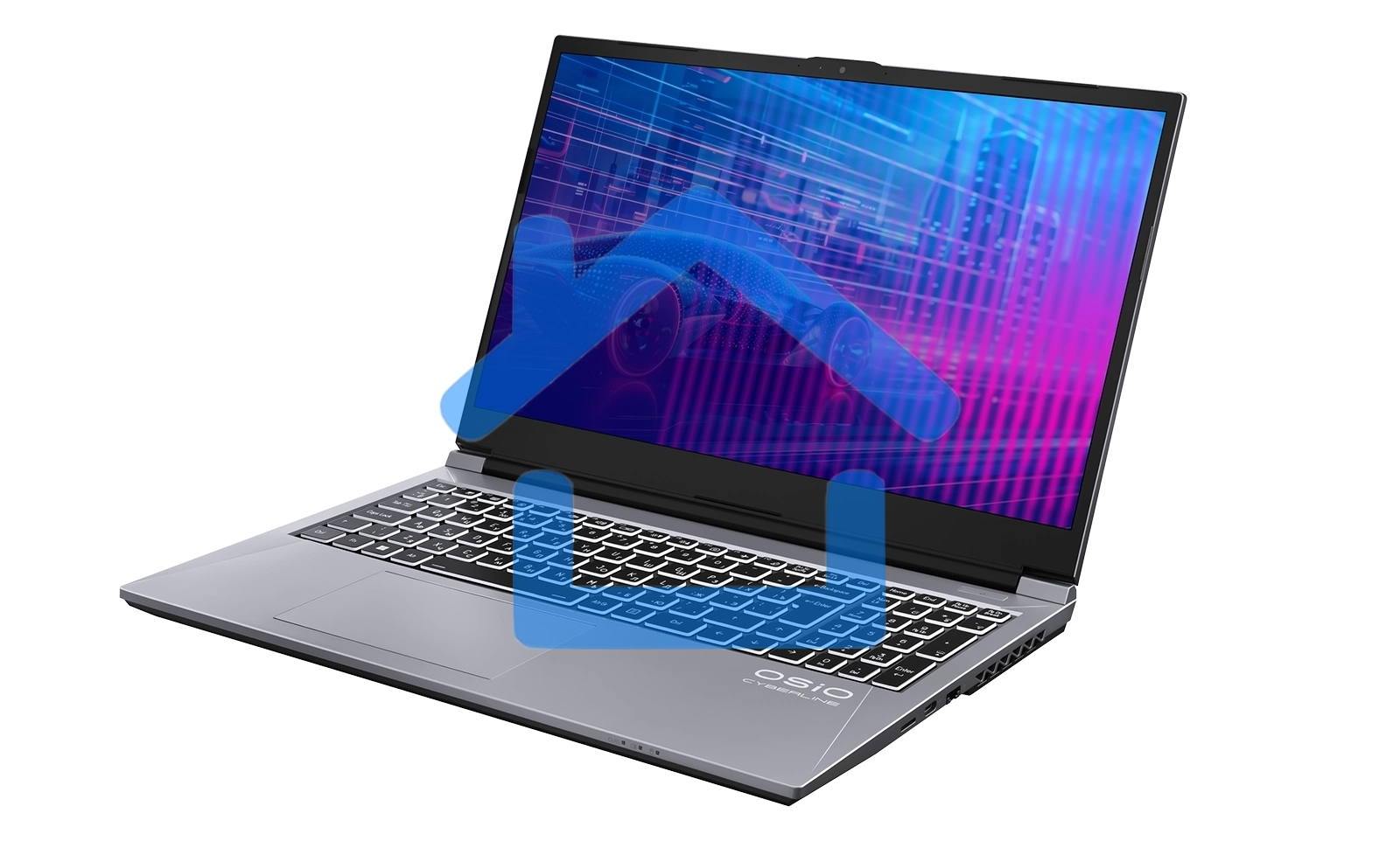 Ноутбук OSIO CyberLine C150i-003/ i5-12600H /NVidia RTX 4060/16/512/NoOS/(Ghz)/Gb/Ext: + не МПТ