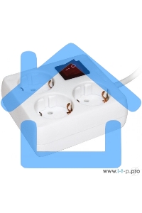 Удлинитель 3х3м с заземл. 16А IP20 У-С03К с выкл. 2P+PE ИЭК WYP30-16-03-03-ZK-N