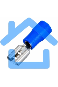 Клемма плоская Rexant, изолированная гнездо - 5.6 мм, 1.5-2.5 мм², (РПи-м 2.5-(4.8) / РПИм 2-5-0,8 / FDD2-187(5)), в упак. 10 шт.