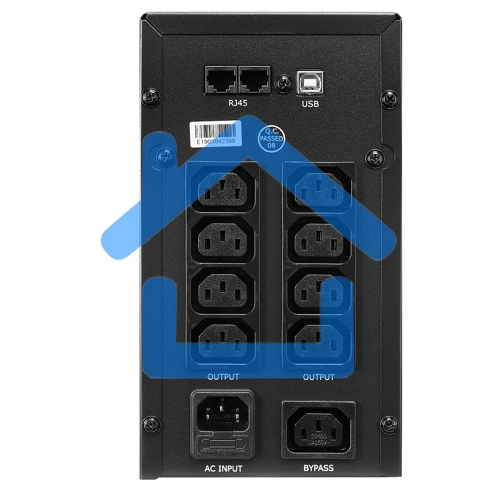 Источник бесперебойного питания CROWN Line Intractive CMU-SP1200IEC LCD USB 1200VA\720W, корпус металл, 2x12V/9AH, розетки 8*IEC, трансформатор AVR 140-290V, LCD-дисплей, cъемный кабель 1.2 м, порт RJ11/45, порт USB, защита: от перегрузки, от КЗ, от скачк