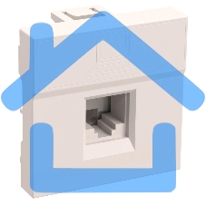 Розетка информационная РКИ-20-00-П RJ-45 UTP кат.5e (на 2 модуля) ПРАЙМЕР белая IEK