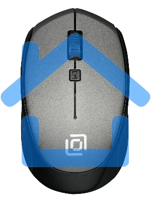 Мышь беспроводная Oklick 488MW серый/черный, 1600 dpi, радиоканал, USB, кнопки - 4