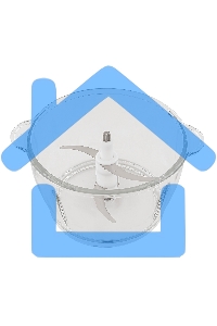 Измельчитель электрический Galaxy Line GL 2363, черный, стеклянная чаша 1,5 л, 500 Вт