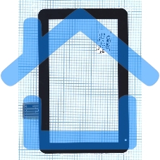 Сенсорное стекло (тачскрин) для Dns Air Tab E101. черное