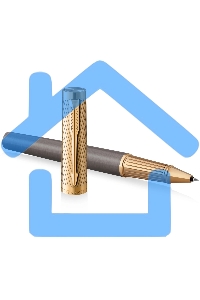 Ручка роллер Parker Ingenuity Pioneers T571 (2200951) Arrow Grey GT F, черные чернила, подарочная коробка