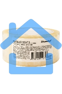 Клейкая лента упаковочная Silwerhof ECO прозрачная, ширина 50мм, длина 66м 45мкм полипропилен