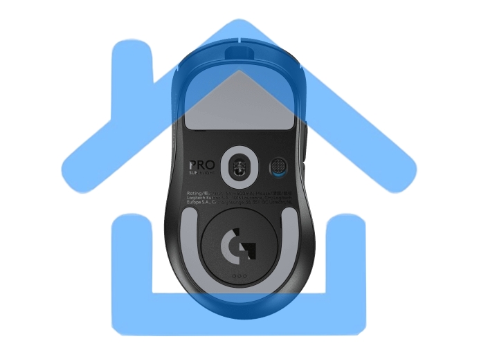 Мышь беспроводная Logitech G PRO Х Superlight 2 DEX черный, 44000 dpi, радиоканал, USB, кнопки - 5