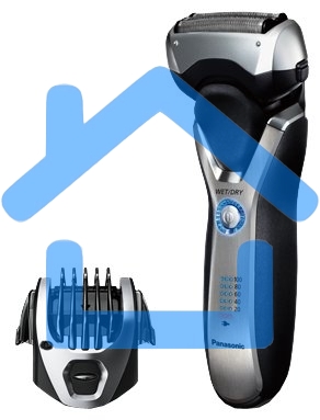 Электробритва сетчатая Panasonic ES-RT77-S520 реж.эл.:3 питан.:аккум. серебристый/черный