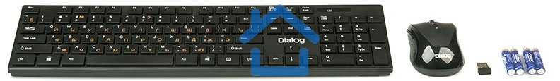 Клавиатура Dialog KMROP-4030U Pointer RF 2.4G - USB Беспроводной набор, радиоклавиатура + опт. радиомышь 6D
