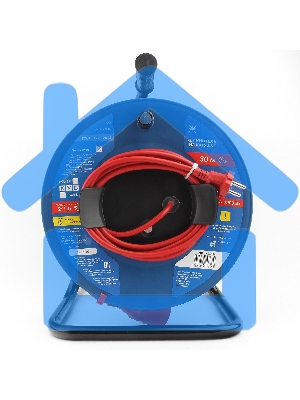 Силовой удлинитель на катушке Power Cube PC20201, 10 А/2,2 кВт, 30 м, 1 розетка б/з