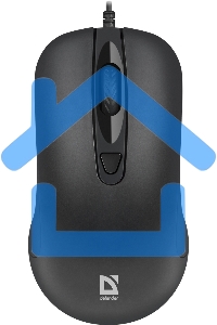 Мышь проводная Defender Classic MB-230 черный, 1600 dpi, USB, кнопки - 4