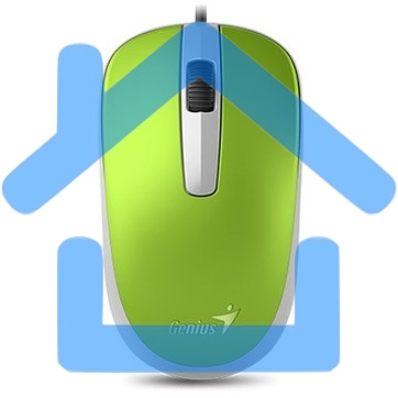 Мышь проводная Genius DX-120 зеленый, 1000 dpi, USB, кнопки - 3