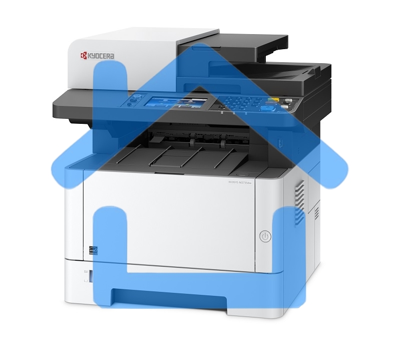 МФУ лазерное Kyocera Ecosys M2735dw (1102SG3NL0), A4, ч/б, печ. до 35 стр/мин., скан. до 40 стр/мин. (ч/б) 16 стр/мин. (цвет), 1200 x 1200 dpi (печать) 600x600dpi (скан.), USB, RJ-45, Wi-Fi, Air Print