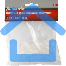 Клинья Matrix, 30х6х5мм, для кладки плитки, 100 шт.