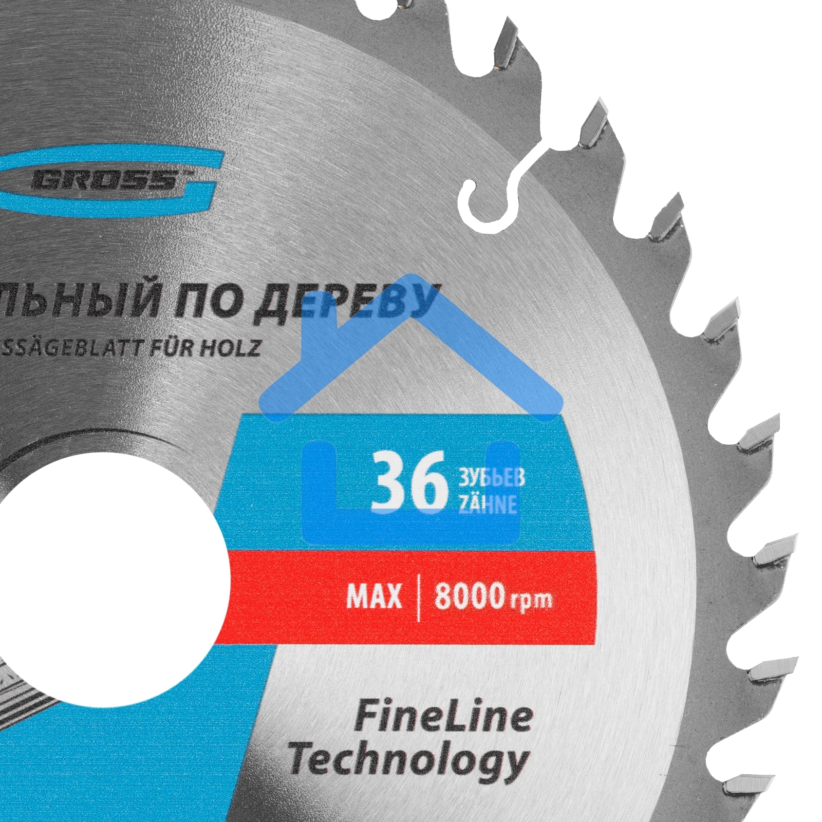 Пильный диск по дереву ф190 х 30 мм, 36 зубьев Gross