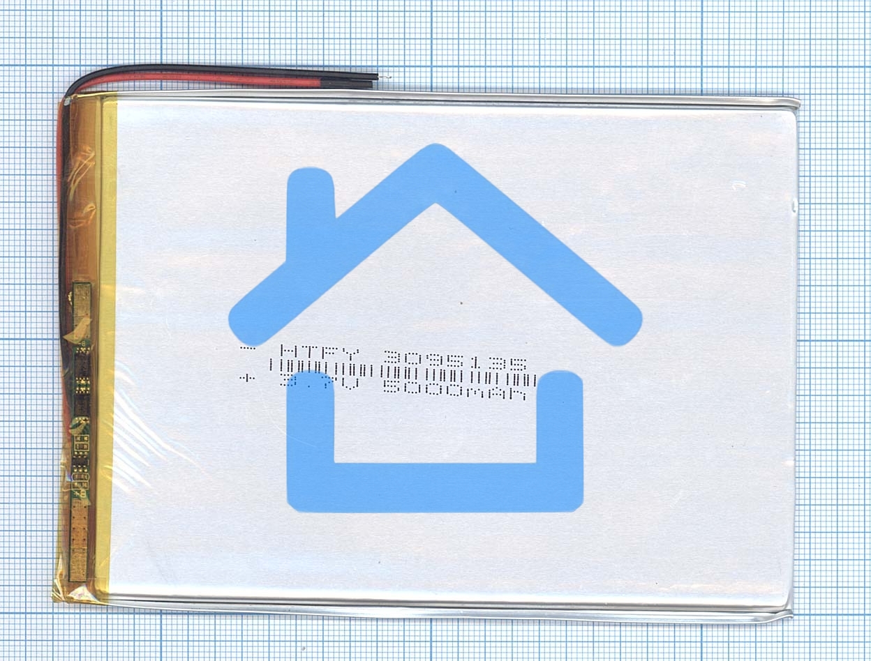 Аккумулятор Li-Pol (батарея) 3*90*135мм 2pin 3.7V/5000mAh