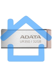 Флешка USB ADATA UR350 (UR350-32G-RSR/BG), 32G, USB 3.2, R/W 100/15, серебристый/коричневый