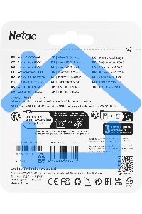 Флеш карта Netac P500 ECO 64Gb MicroSDXC U1/C10 up to 80Mb/s, retail pack card only