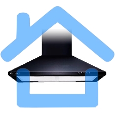 Вытяжка каминная Centek СТ-1820-60 черный, 60 см, 800 куб. м/ч, 55 дБ