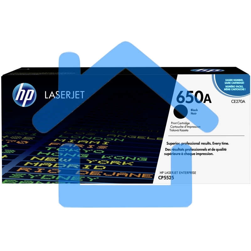 Картридж лазерный HP CE270A черный для Color LaserJet Enterprise CP5525 13500 стр.