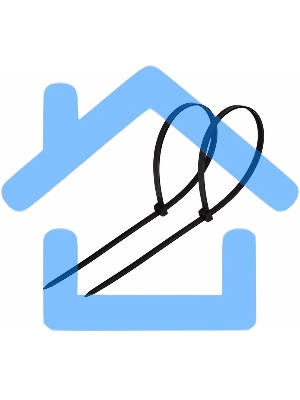 Хомут-стяжка кабельная нейлоновая Rexant 250 x4,8 мм, черная, упаковка 100 шт.