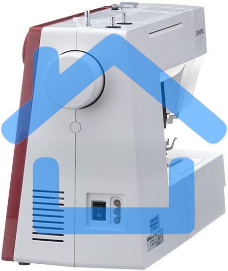 Швейная машина Janome 1522RD 25 операции, петля автомат, верт. челнок, нитевдеватель, мягкий, подарочный набор (шпульки, ножницы, сантиметровая лента, игольница )
