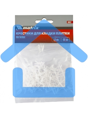 Крестики Matrix, 1,0 мм, для кладки плитки, 100 шт.