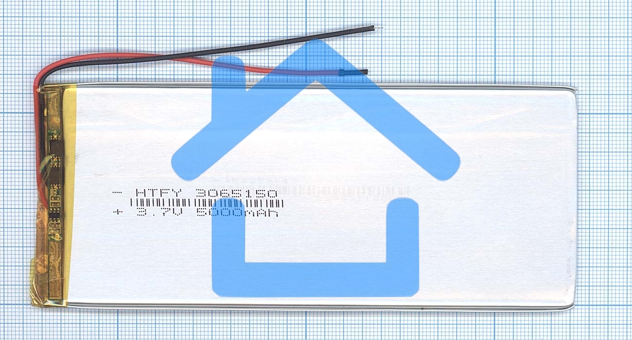Аккумулятор Li-Pol (батарея) 3*65*150мм 2pin 3.7V/5000mAh