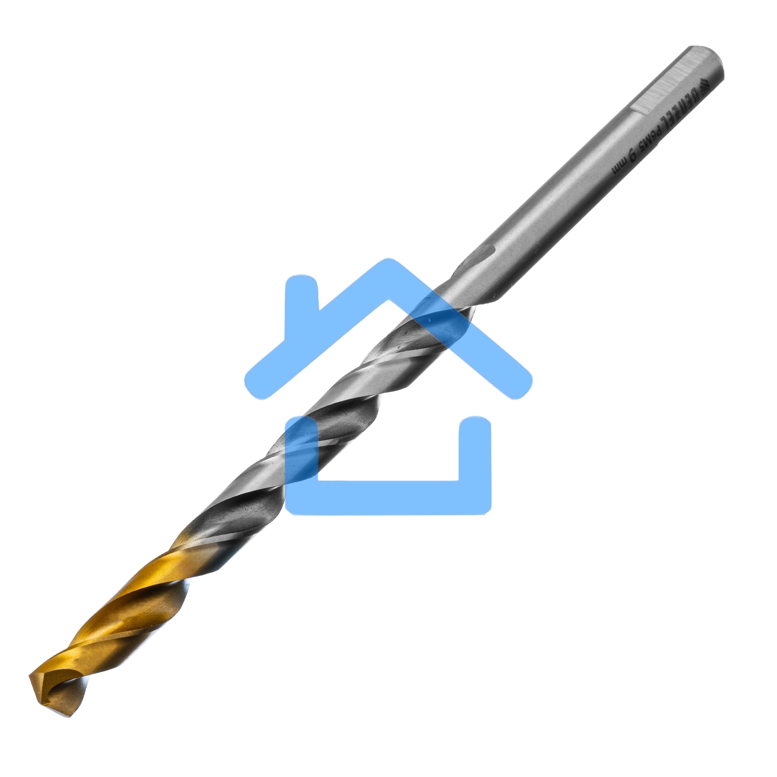 Сверло спиральное по металлу 9 х 175 мм, Р6М5, Golden Tip, удлиненное Denzel