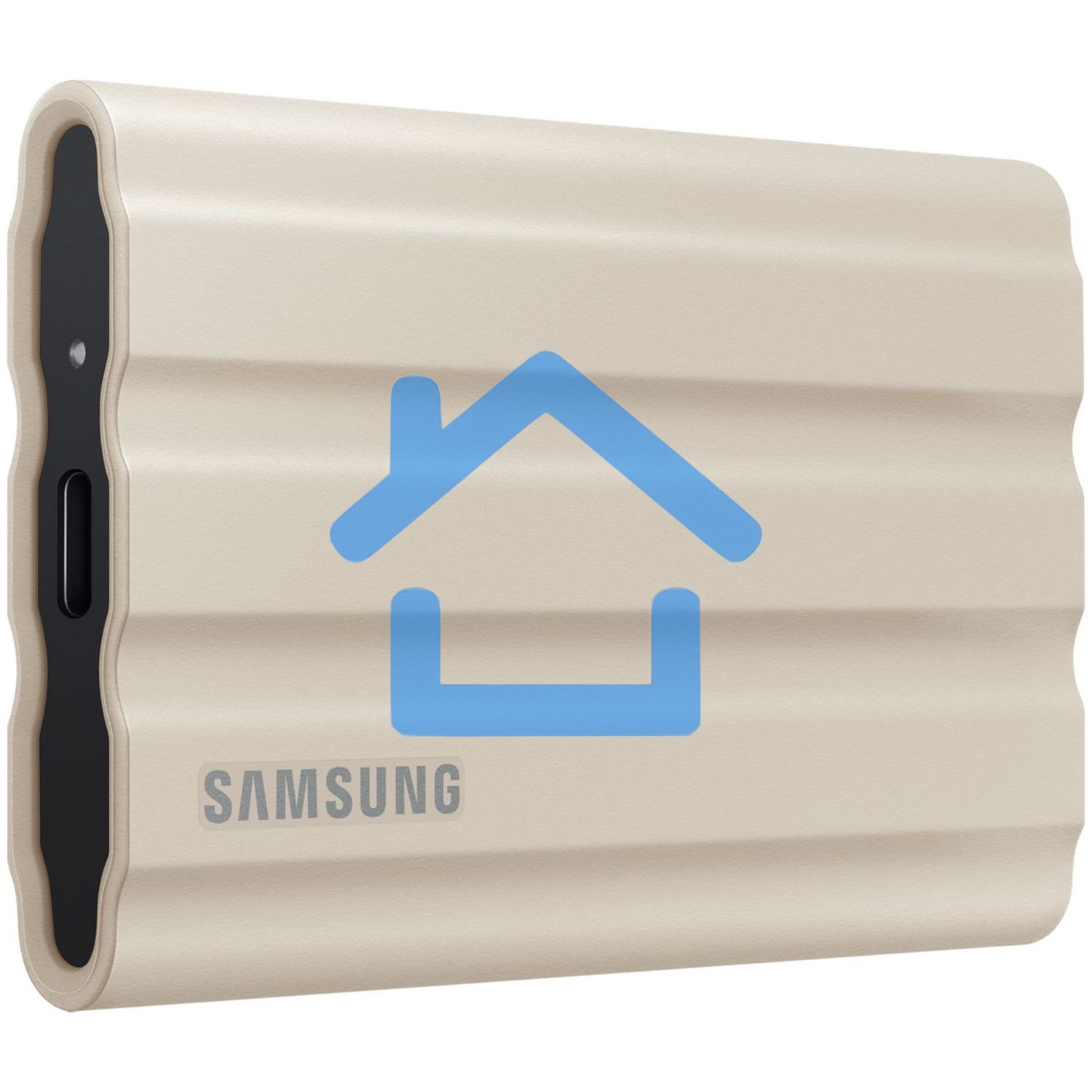 Внешний накопитель SSD Samsung External SSD T7 Shield, 1TB, Type C-to-C/A, USB 3.2 Gen2, R/W 1050/1000MB/s, IP65, 88x59x13mm, 98g, Beige (12 мес.)
