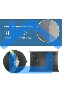 Экран Cactus 125x221см FloorRising CS-PSFRALR-221X125 16:9 напольный рулонный черный (моторизованный привод)