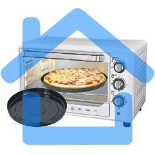 Мини-печь Sakura SA-7001WP 35л, духовка 1600Вт, механ.управление, 3 режима работы духовки (верх, низ, верх+низ), таймер на 60 минут, регулировка температуры духовки, комплектация - металлическая решетка, противень, круглая форма для выпечки (230х50 мм), у