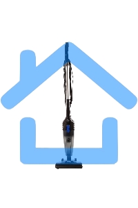 Пылесос вертикальный Endever VC-286 серый, питание от сети, 100 Вт, уборка сухая, пылесборник 1.9 л