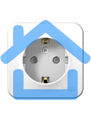 Розетка ОП BLANCA 16А 250В защ. шторки с заземл. изол. пласт. бел. SchE BLNRA011111