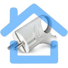 Вилка электрич. с заземл. угл. с ушком бел. 16А 250В (еврослот) UNIVersal А112