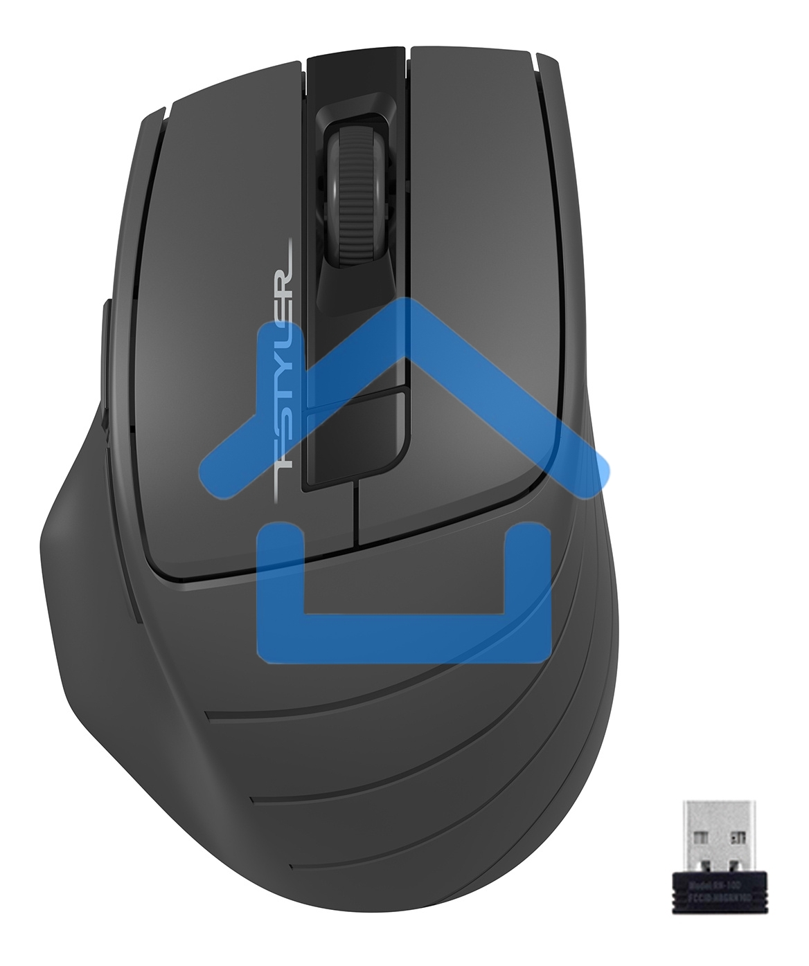 Мышь беспроводная A4Tech Fstyler FG30S серый, 2000 dpi, радиоканал, USB, кнопки - 6
