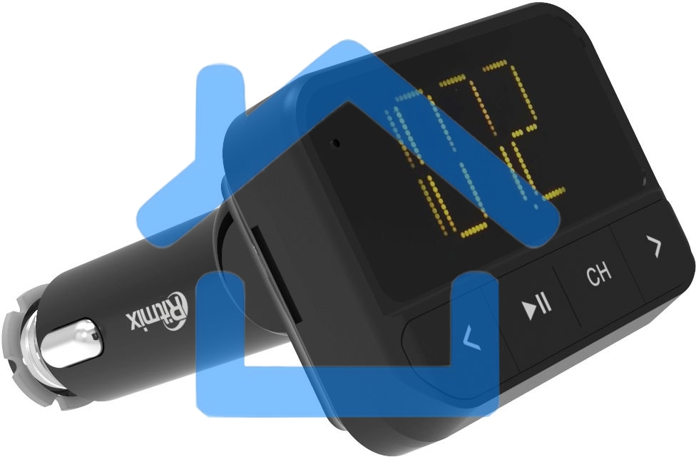 Автомобильный FM-модулятор Ritmix FMT-B200 черный SD BT USB (80000765)