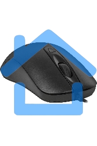 Мышь проводная Defender Classic MB-230 черный, 1600 dpi, USB, кнопки - 4