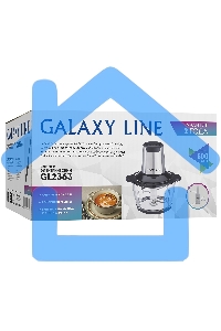 Измельчитель электрический Galaxy Line GL 2363, черный, стеклянная чаша 1,5 л, 500 Вт
