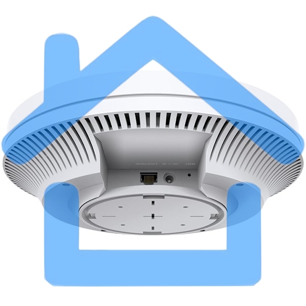 Точка доступа TP-Link 11AX dual-band ceiling access point, up to 1200 Mbit / s at 5 GHz and up to 574 Mbit / s at 2.4 GHz, 1 10/100/1000Mbps LAN port, support PoE 802.3at standard, support BSS coloring, Seamless Roaming, Mesh, Band Steering, Airtime Fairn