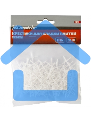 Крестики Matrix, 1,0 мм, для кладки плитки, 200 шт.