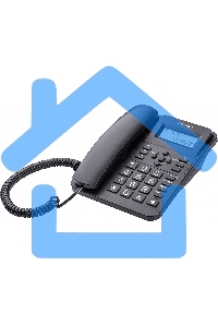 Телефон проводной teXet TX-265 черный