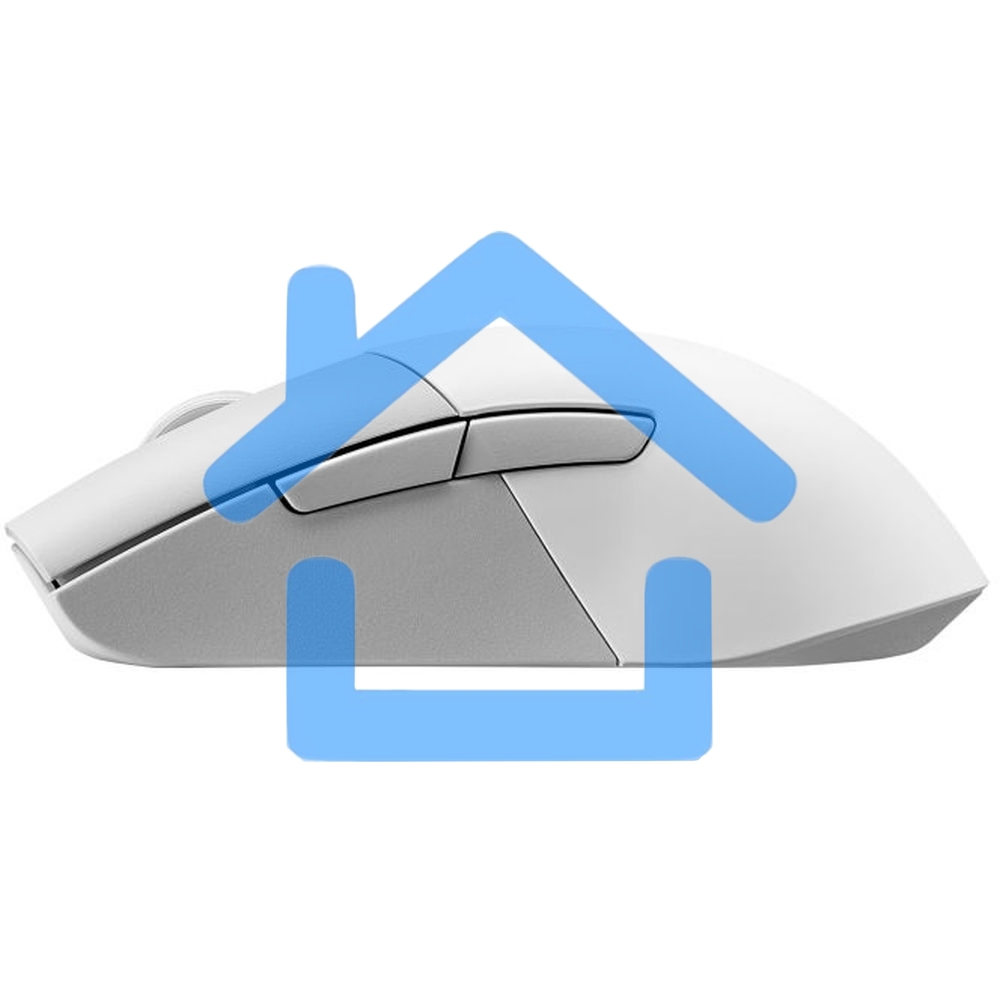 Мышь беспроводная/проводная ASUS ROG Keris Wireless AimPoint белый, 36000 dpi, радиоканал, Bluetooth, USB, кнопки - 5