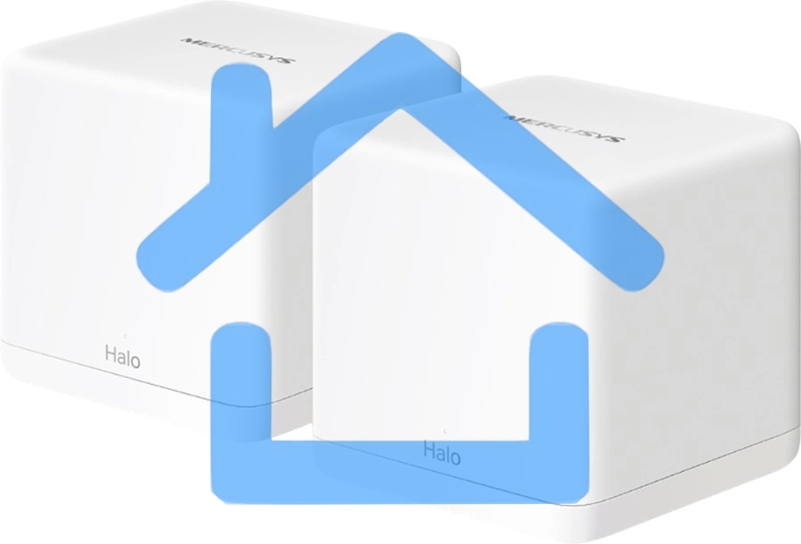 Бесшовный Mesh роутер Mercusys Halo H60X(2-pack) AX1500 10/100/1000BASE-TX белый (упак.:2шт)