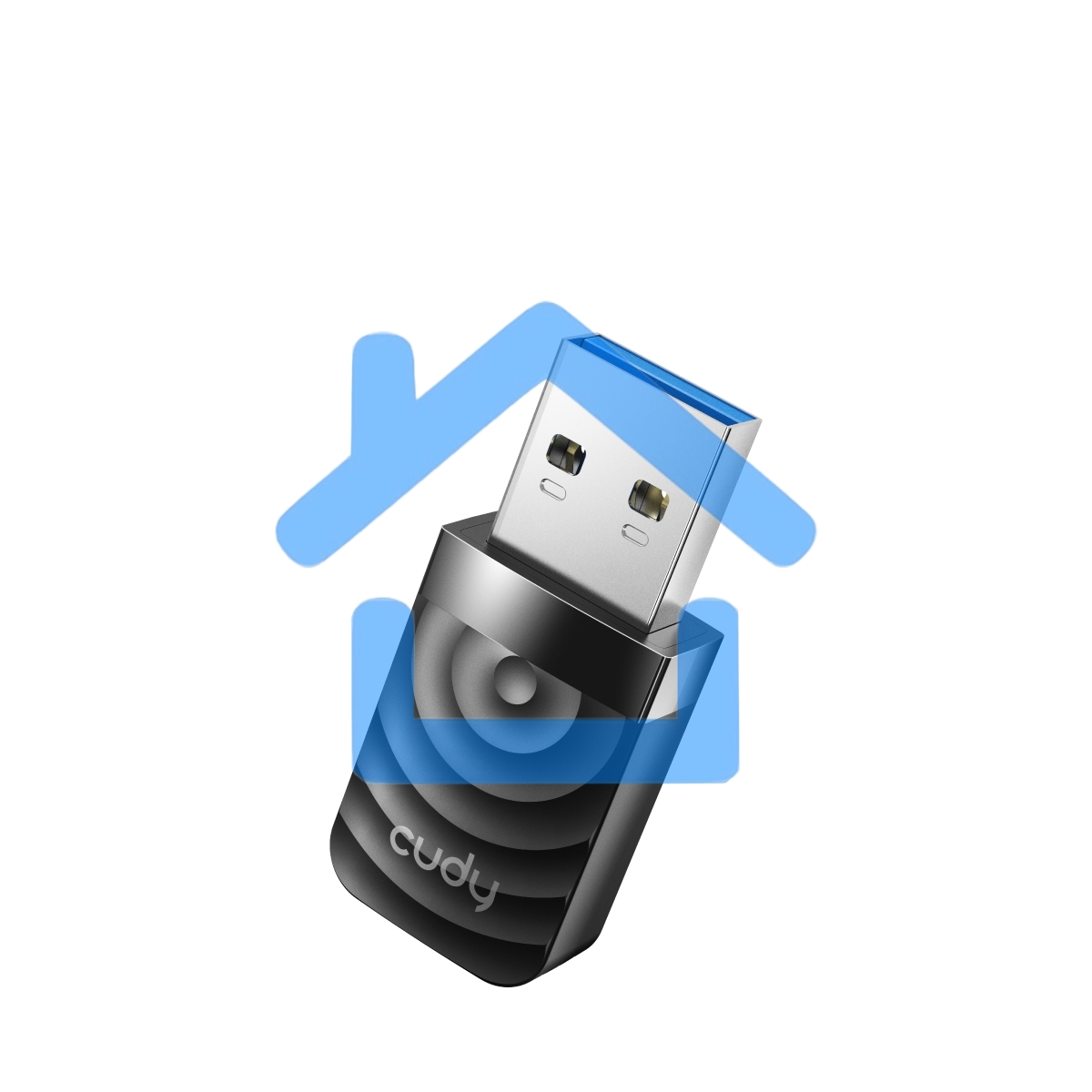 Сетевой адаптер Wi-Fi Cudy WU1300S AC1300 USB 3.0 (ант.внутр.) 1ант.