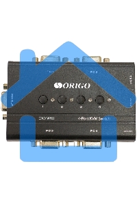 KVM-переключатель ORIGO OKVM4U/A1A, 4-портовый, с портами VGA и USB